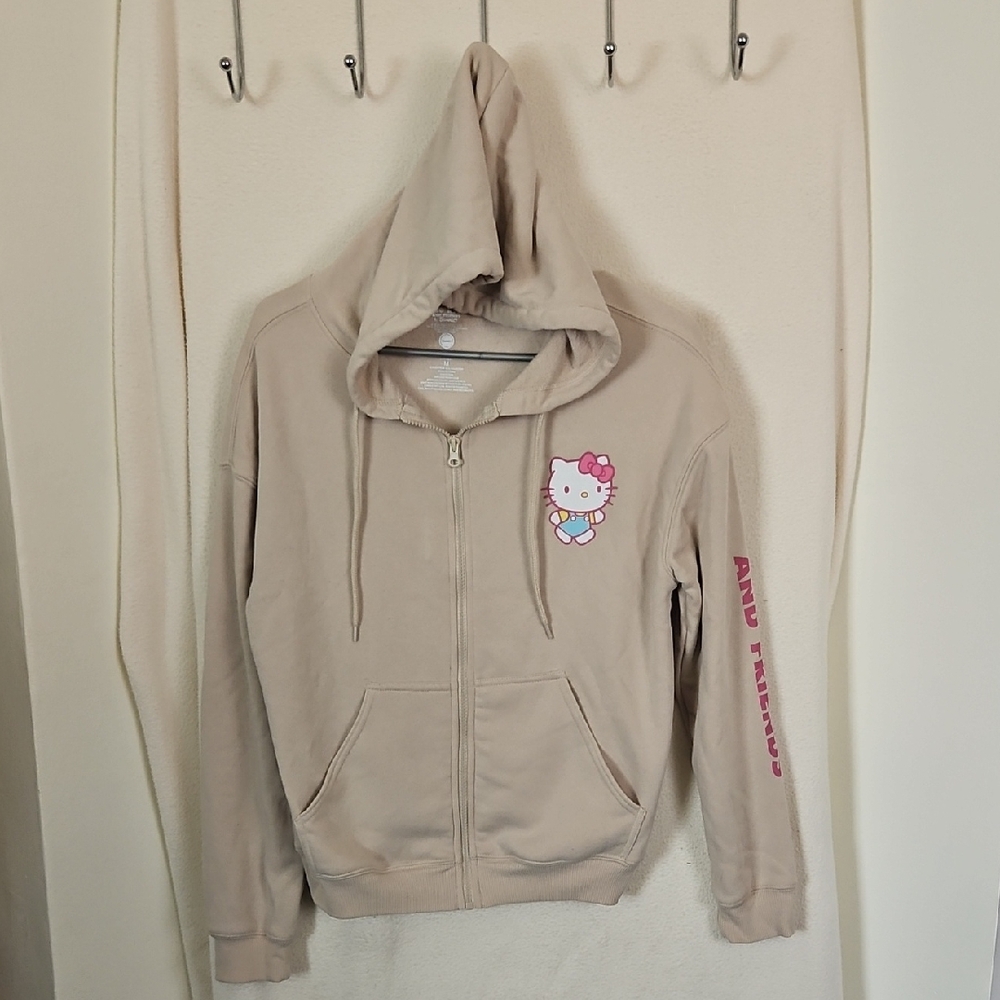 Sanrio Beige Zip-Up Hoodie